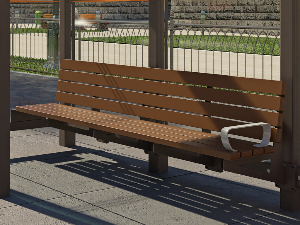 Chidamli materiallardan tayyorlangan, orqa suyanchig‘iga ega qulay o‘rindiq